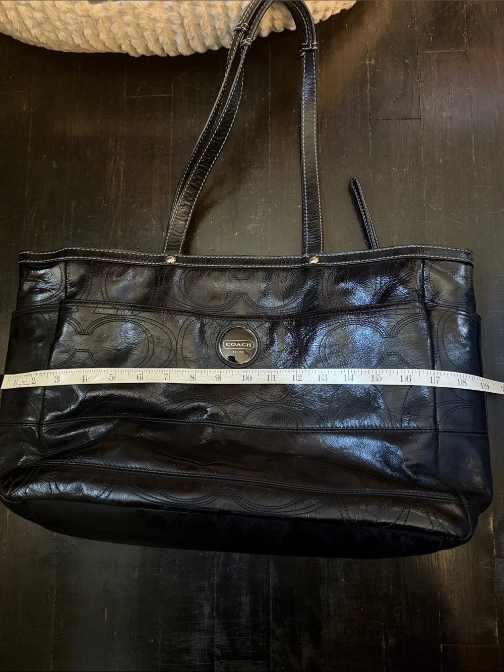 Coach Black Diaper Bag